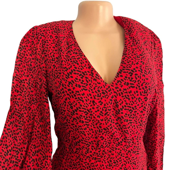 Alice and Olivia Polly Leopard Print Fit-and-Flare Dress - Picture 5 of 10